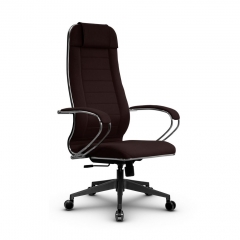 Кресло офисное METTA B 1m 32P/K127, Основание 17832 Комплект 4 Темно-коричневое